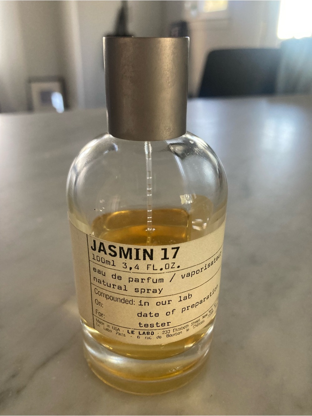 Le Labo Jasmin 17 Eau de Parfum - fresh tester 3/4 full - Picture 3 of 4